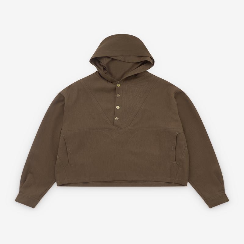 Kiko Kostadinov - Mens Slatina Hooded Top - (Sepia)