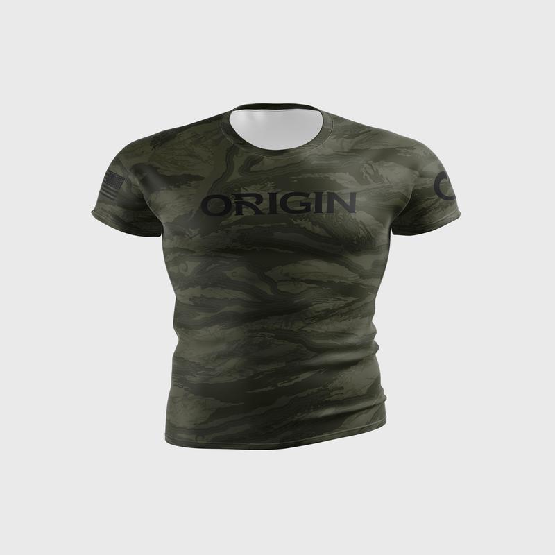 ORIGIN RAPTOR CAMO PATRIOT SS COMPRESSION RASHGUARD