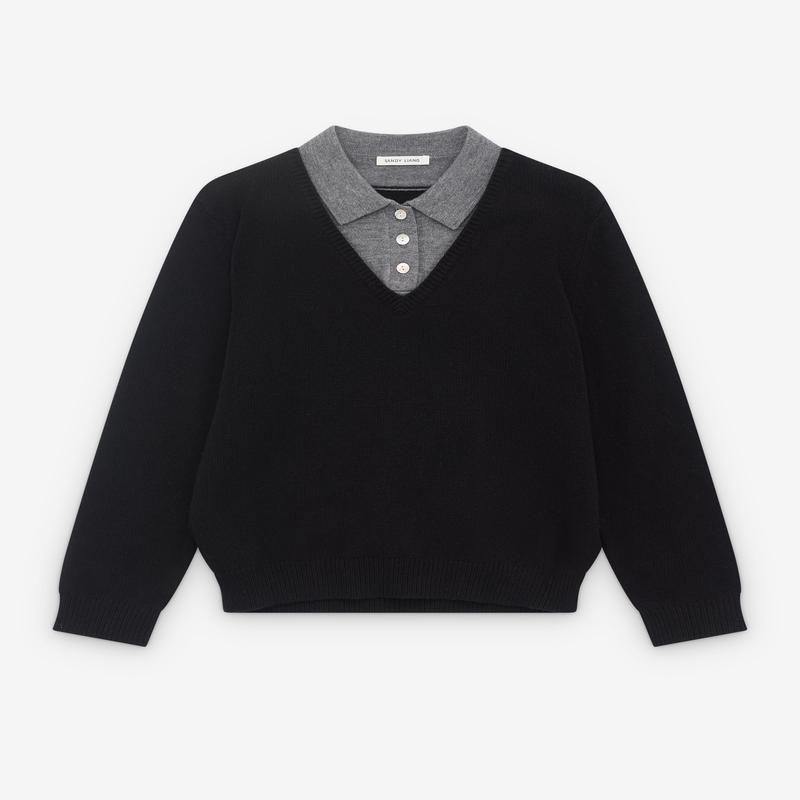 Sandy Liang - Womens Wesley Sweater - (Black)