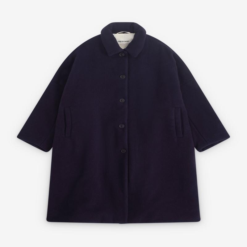 Casey Casey - Womens Big Blobby Coat - (Blue)