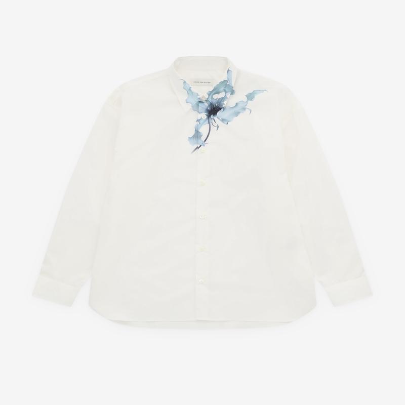 Dries Van Noten - Mens Floral Print Shirt - (Off White)