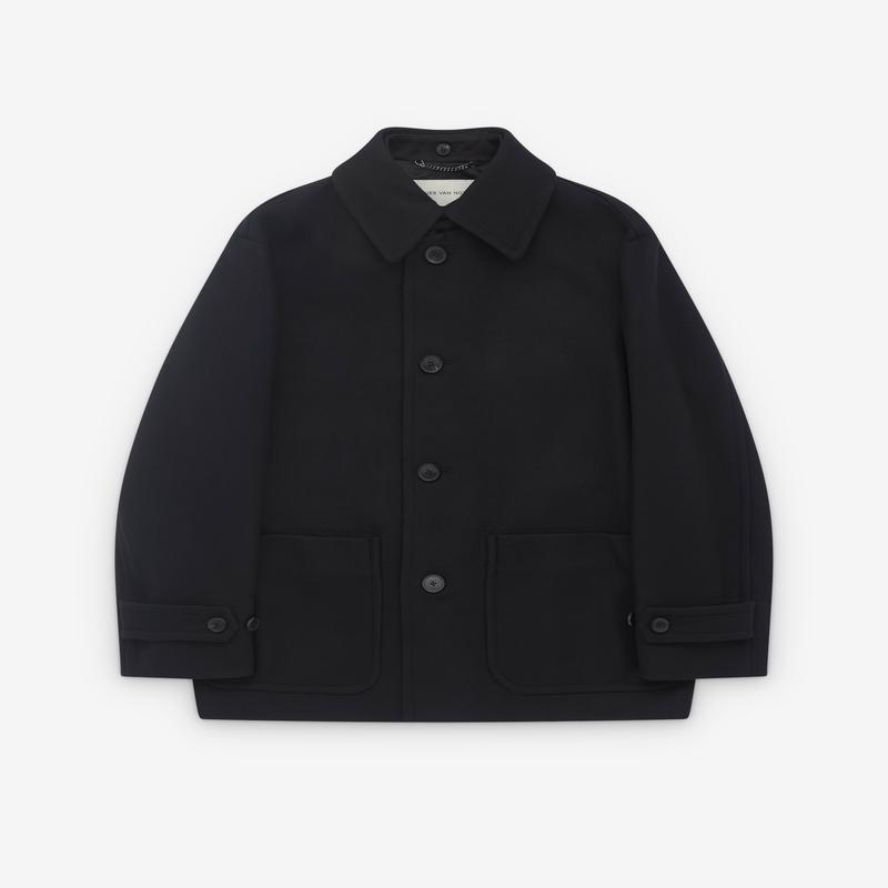 Dries Van Noten - Mens Point Collar Coat - (Black)