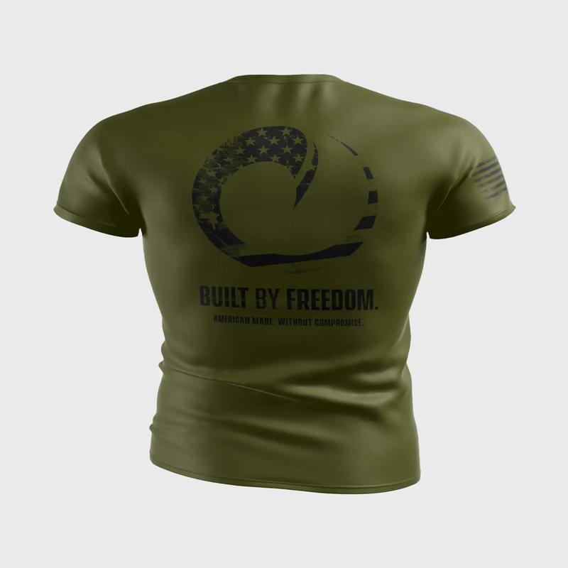 ORIGIN FLAG-FILLED WAVE - COMFORT FIT SS RASHGUARD