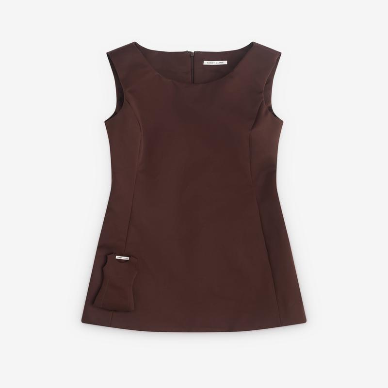 Sandy Liang - Womens Chester Dress - (Brown)