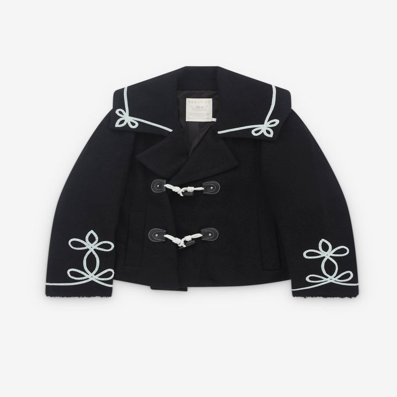 Renli Su - Womens Embroidered Coat - (Black)