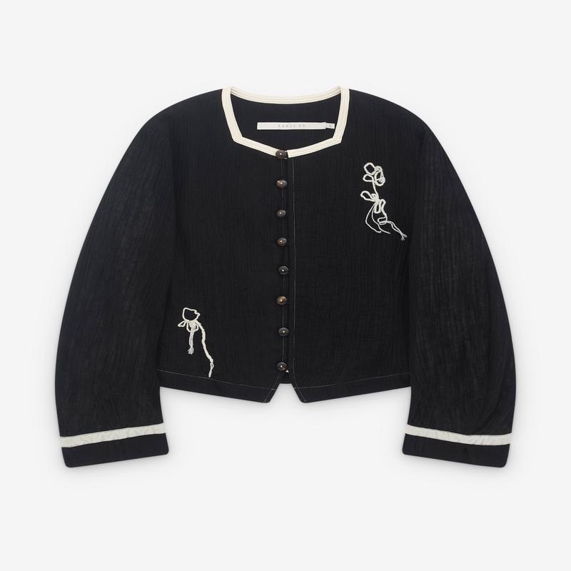 Renli Su - Womens Rose Jacket - (Black)