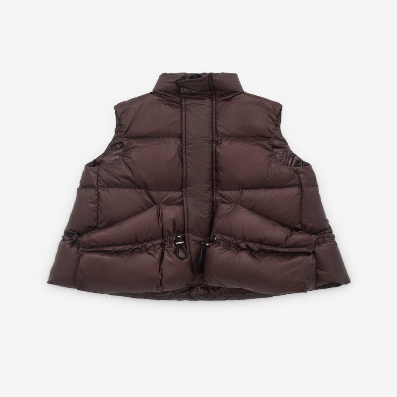 sacai - Womens Puffer Vest - (Brown)