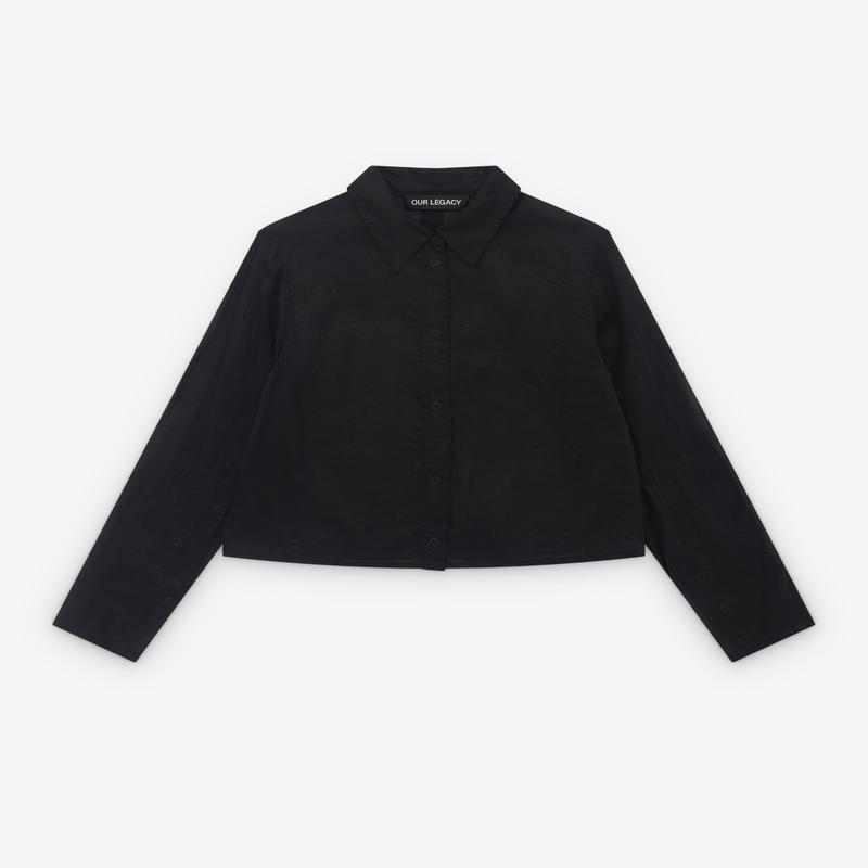 Our Legacy - Womens Auto Shirt - (Black Ink Chintzed Mussola)