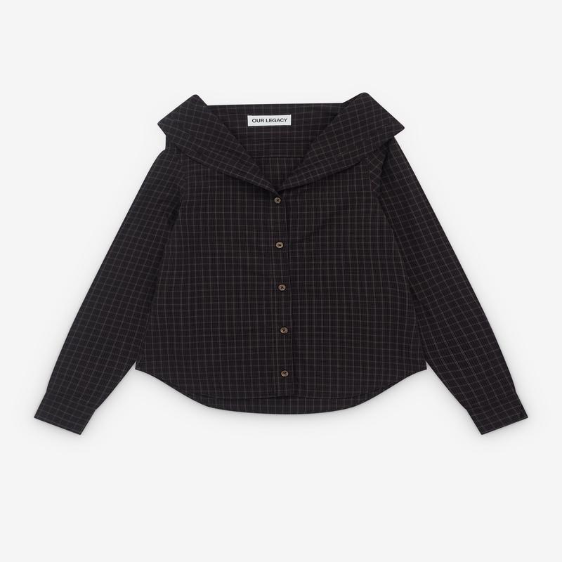 Our Legacy - Womens Kaonashi Shirt - (Black Faux Lumberjack Check)