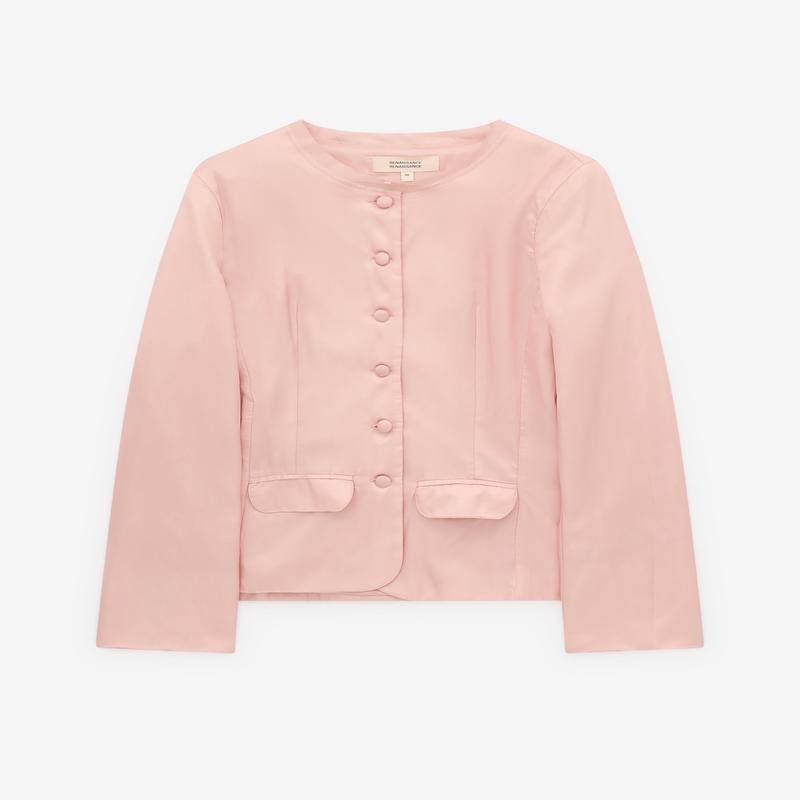 Renaissance Renaissance - Womens Louisa Satin Jacket - (Pink)