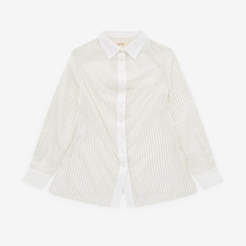 Renaissance Renaissance - Womens Striped Shirt - (White)