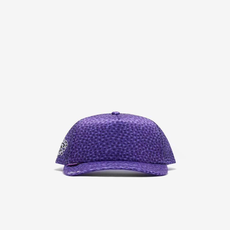 Always Do What You Should Do - Coral Pattern Trucker Cap - (Purple)