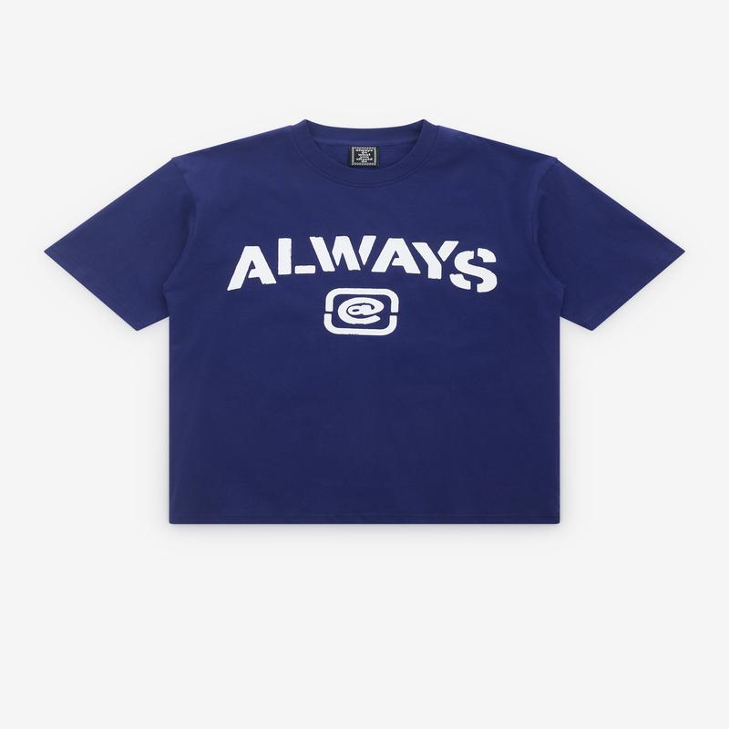 Always Do What You Should Do - Mens Stencil T-Shirt - (Blue)