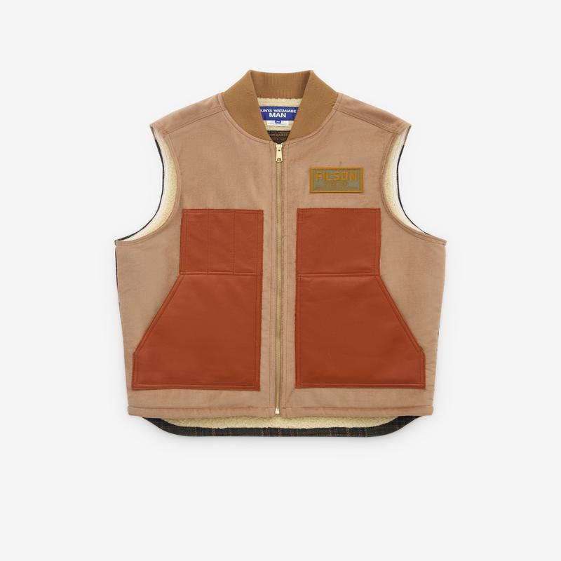 Junya Watanabe Man - Mens Filson Shearling Lined Vest - (Beige)