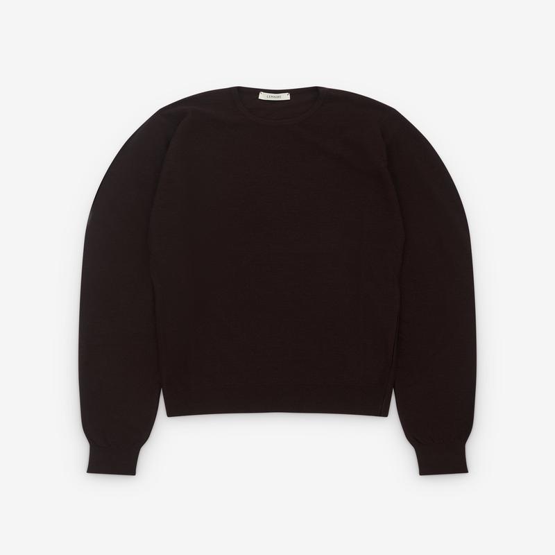 Lemaire - Womens Crew Neck Sweater - (Aubergine)