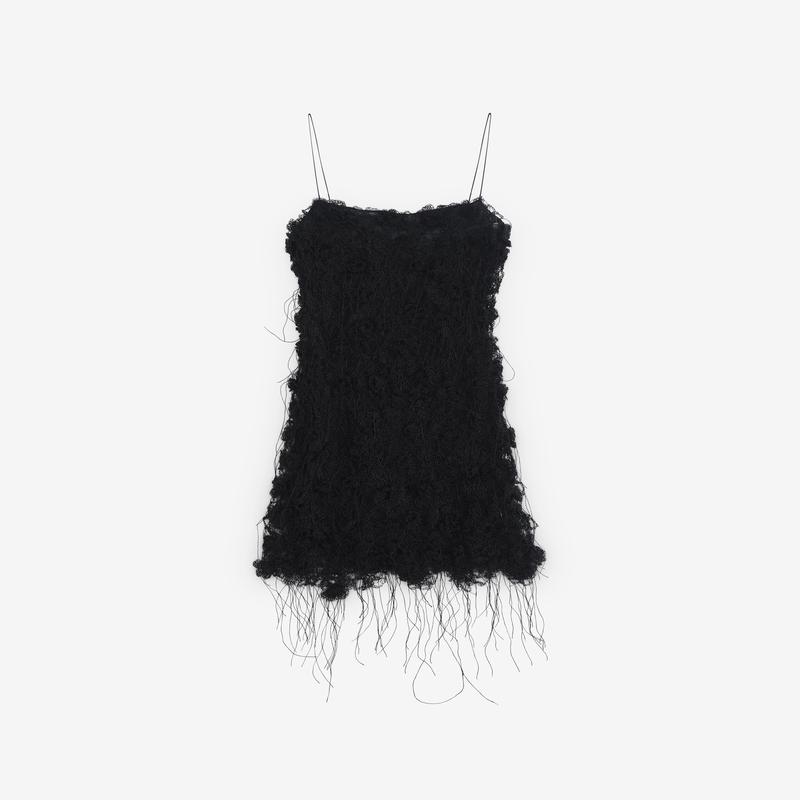 Pauline Dujancourt - Womens Crochet Dress - (Black)