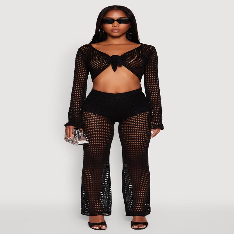 Crochet Straight Leg Pants