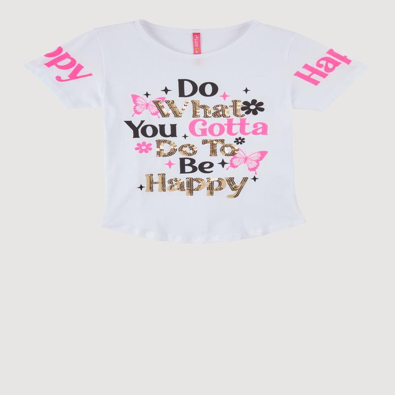 Girls Sequin What You Gotta Do Graphic Tee