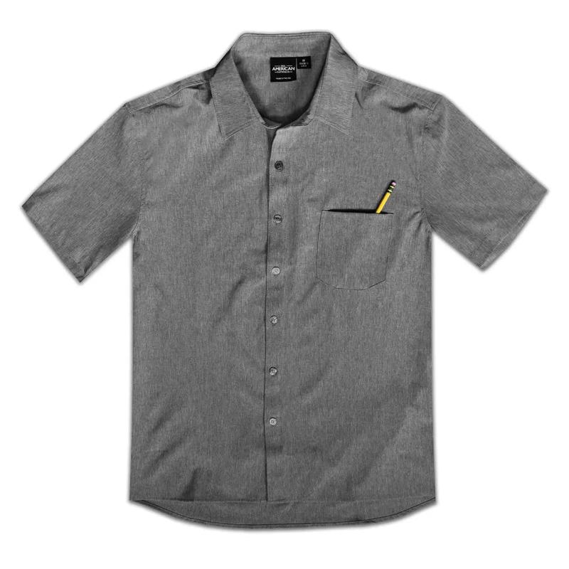Men's Short Sleeve Pocket Dress Shirt