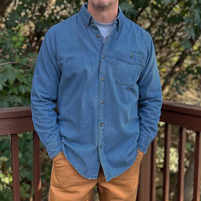 Long Sleeve Denim Shirt