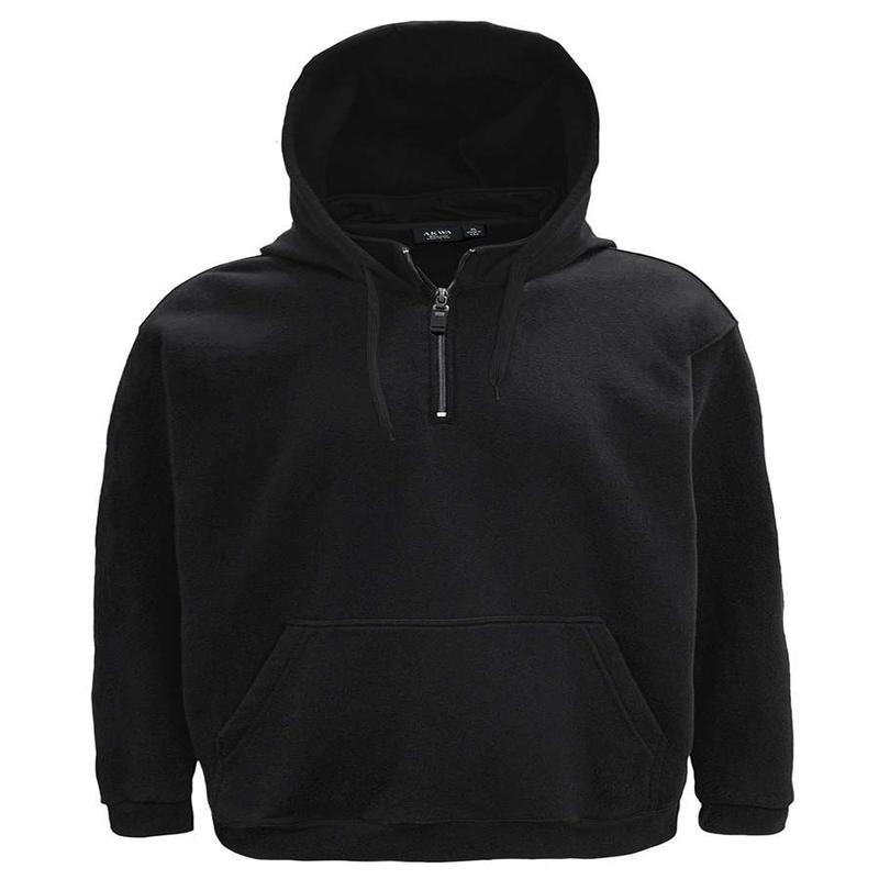 Mens Premium 1/4 Zip Hooded Sweatshirt