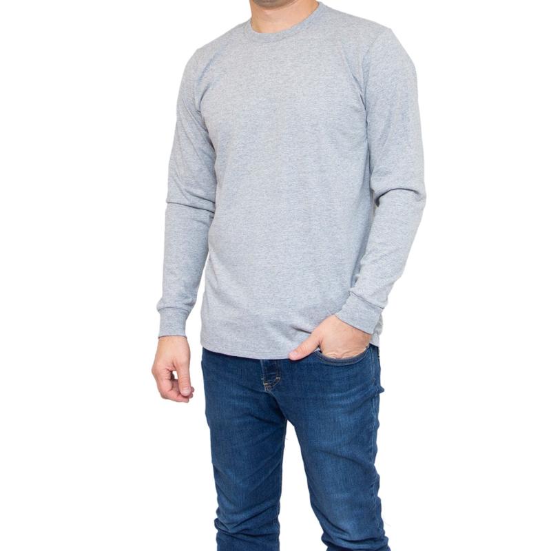 All American Clothing Co. - Long Sleeve 60/40 Crew Neck T-Shirt