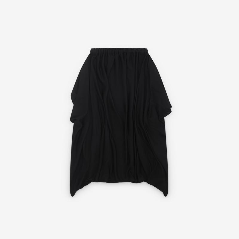 Junya Watanabe - Womens Draped Skirt - (Black)