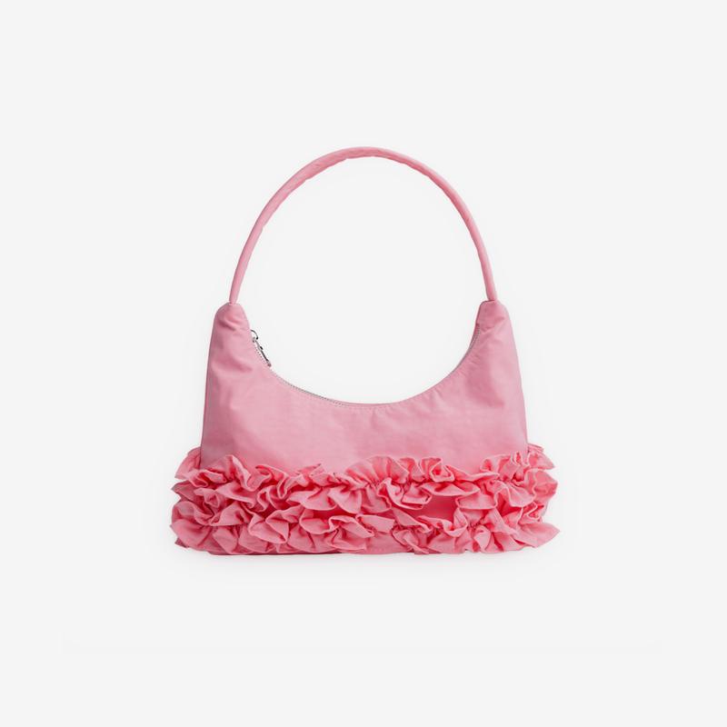 Molly Goddard - Baggu Mini Ruffle Shoulder Bag - (Pink)
