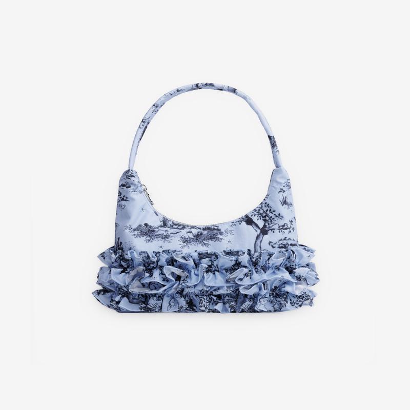 Molly Goddard - Baggu Mini Ruffle Shoulder Bag - (Twinky Blue)