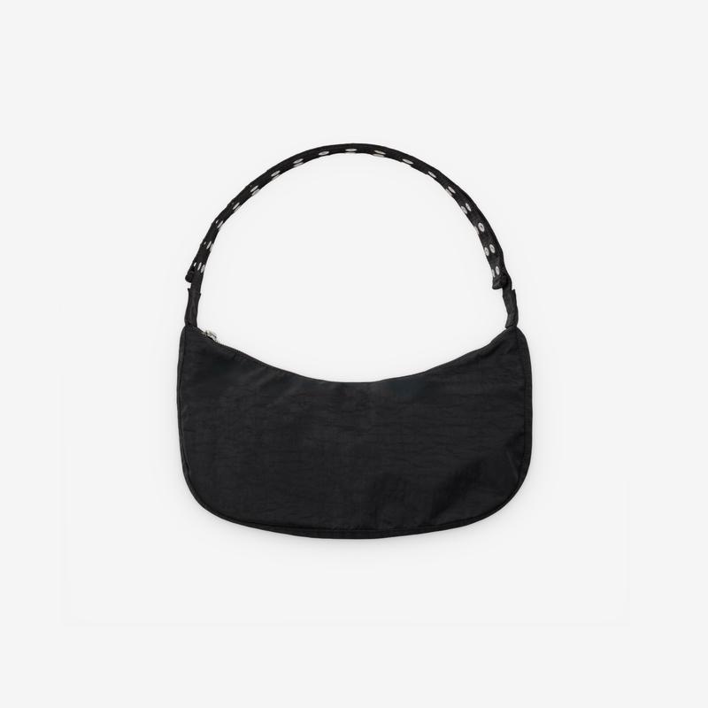 Molly Goddard - Baggu Popper Strap Medium Crescent Bag - (Black)