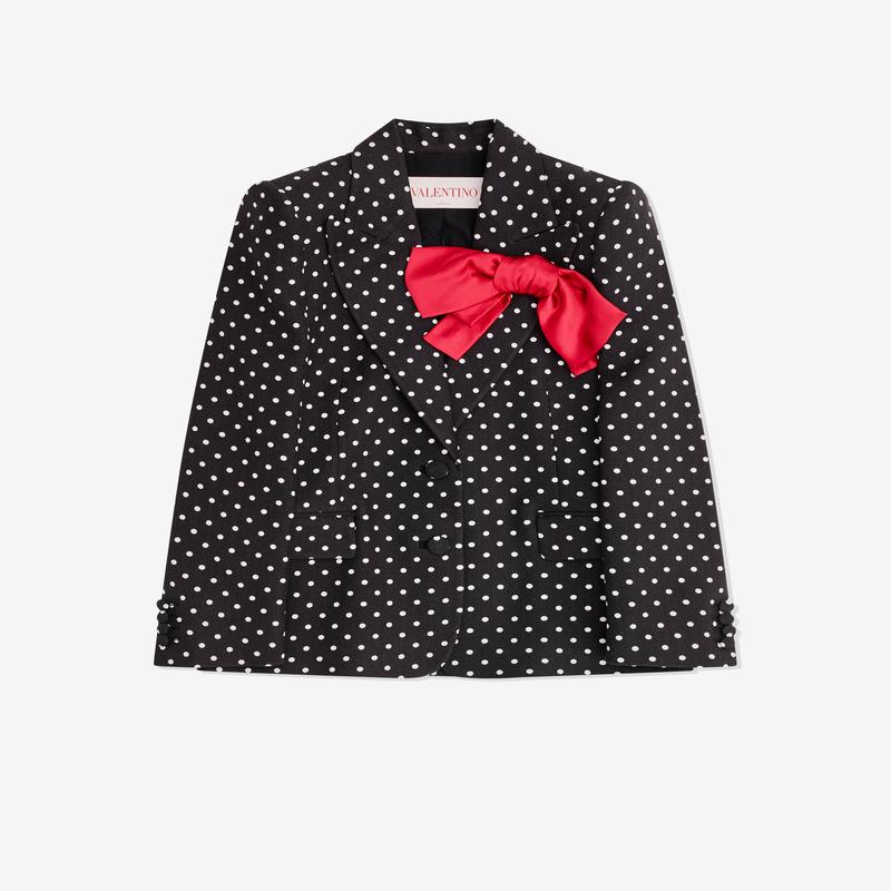 Valentino - Womens Jacket In Plusdepois Print - (Black/Birch)