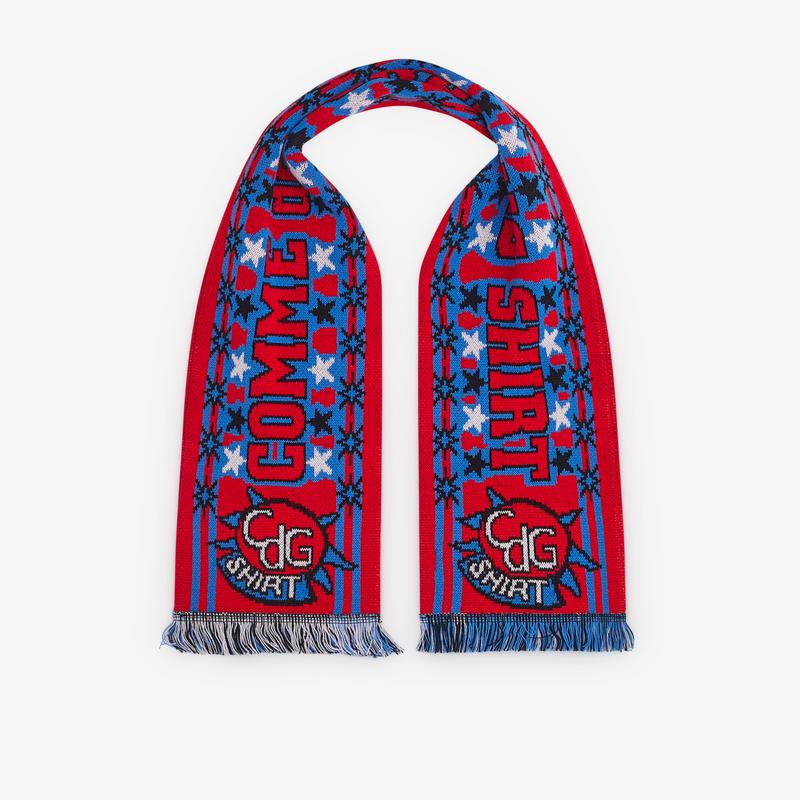 CDG Shirt - Football Scarf - (Red/Blue)