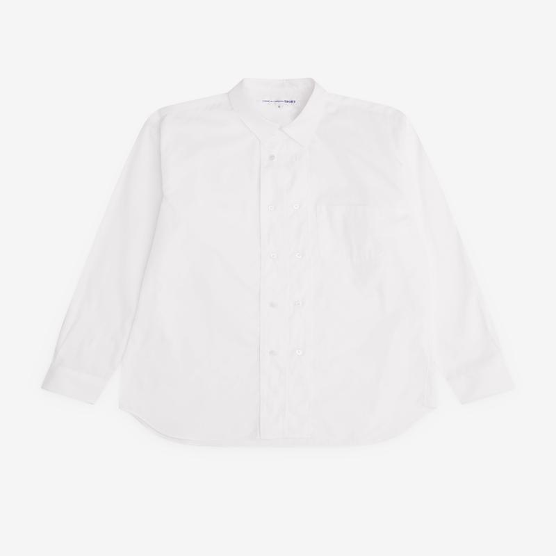 CDG Shirt - Mens Double Breasted Shirt - (White)