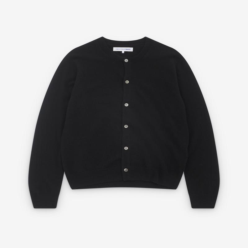 CDG Shirt - Mens Round Neck Cardigan - (Black)