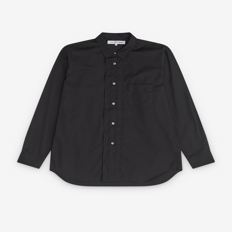 CDG Shirt - Mens Triple Placket Shirt - (Black)