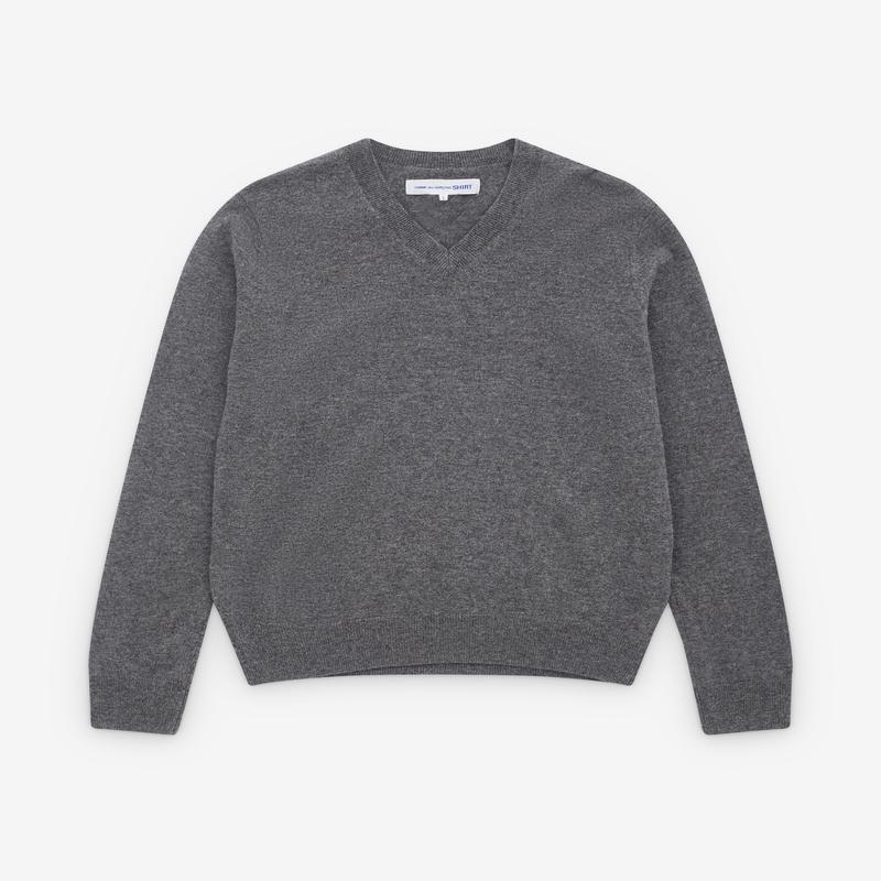 CDG Shirt - Mens V-Neck Pullover - (Grey)