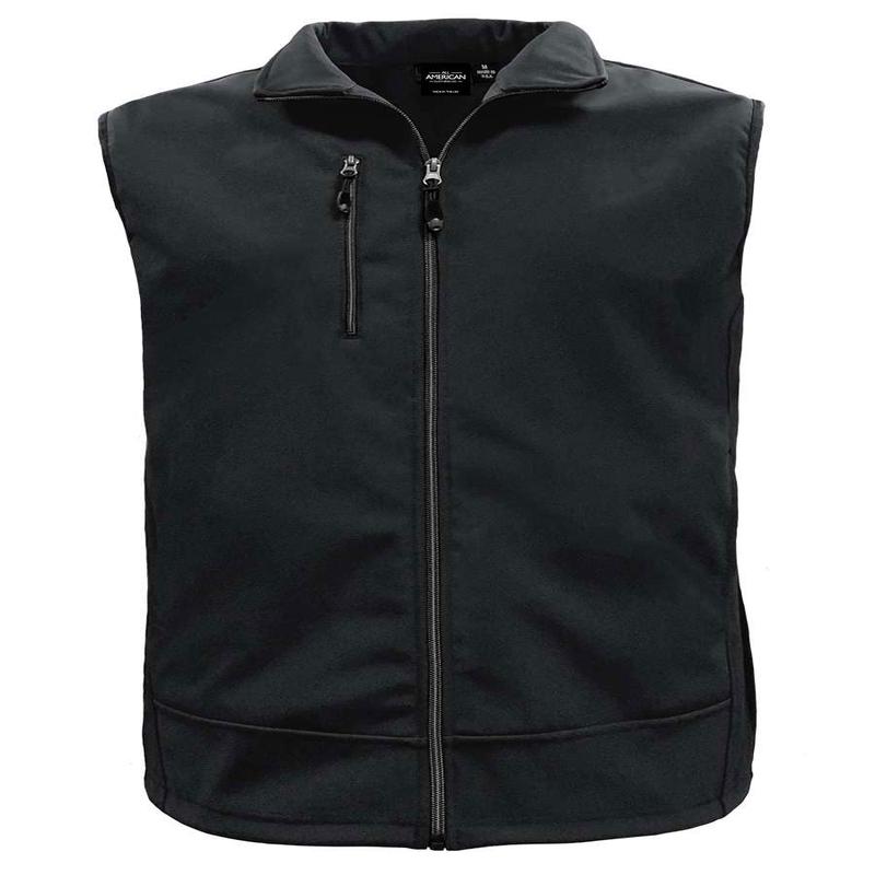 Men's 3 Layer Soft Shell Full-Zip Vest