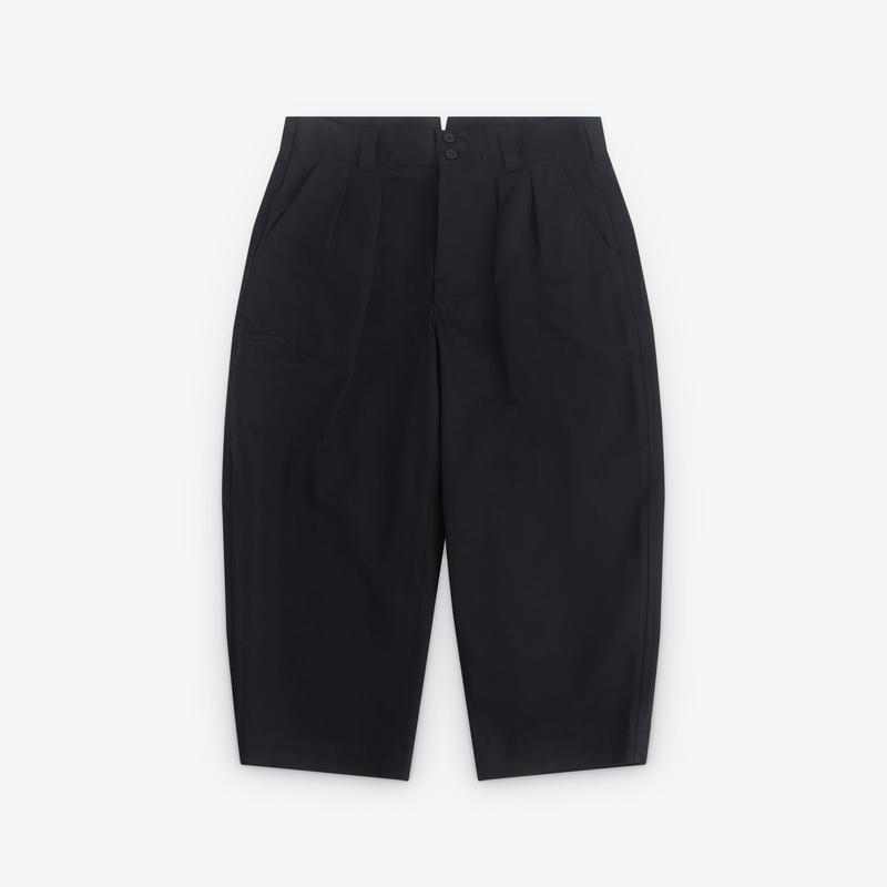 CDG Homme - Mens Pleated Barrel Leg Trousers - (Black)