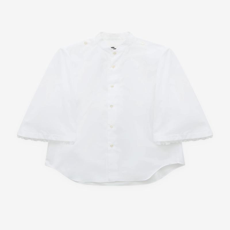 Noir Kei Ninomiya - Womens Collarless Blouse - (White)