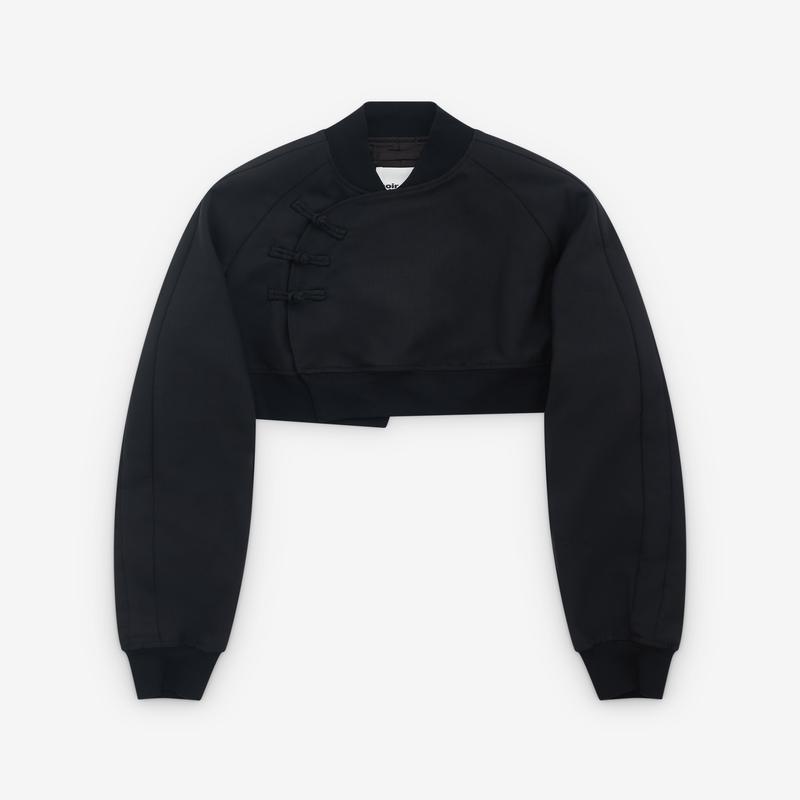 Noir Kei Ninomiya - Womens Cropped Bomber Jacket - (Black)