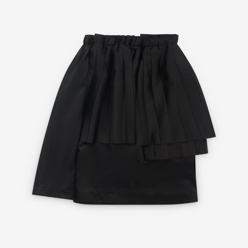 Noir Kei Ninomiya - Womens Pleated Panel Skirt - (Black)