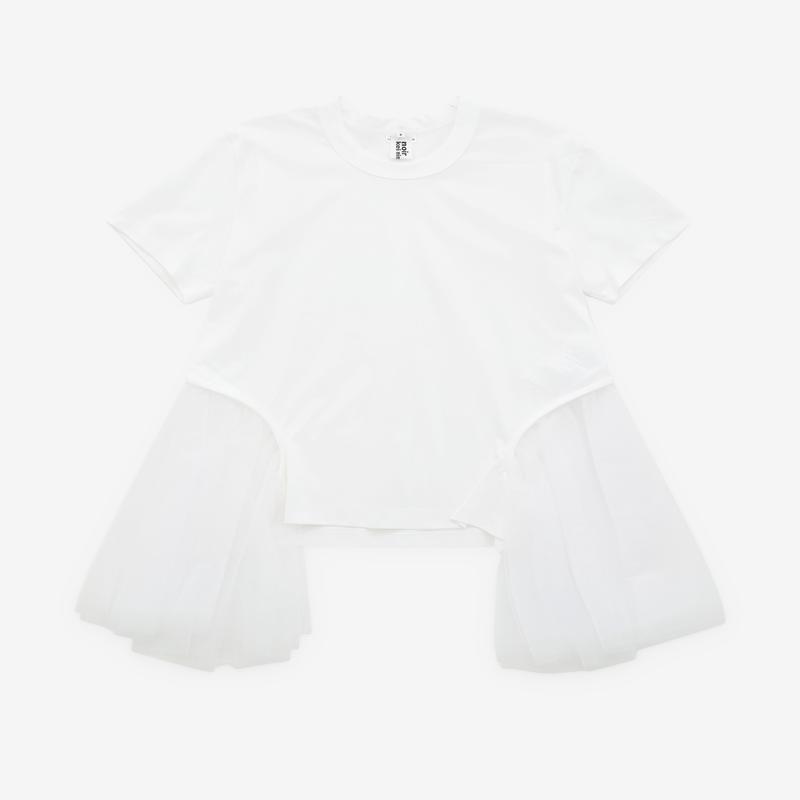 Noir Kei Ninomiya - Womens Tulle T-Shirt - (White)