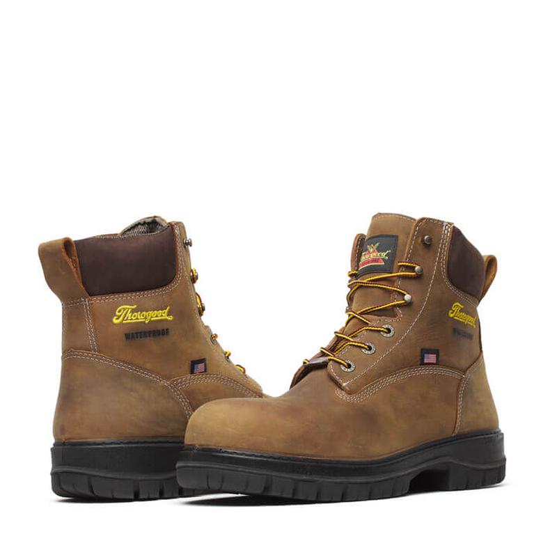 Genesis Series 6 Chestnut Safety Toe Waterproof Work Boot
