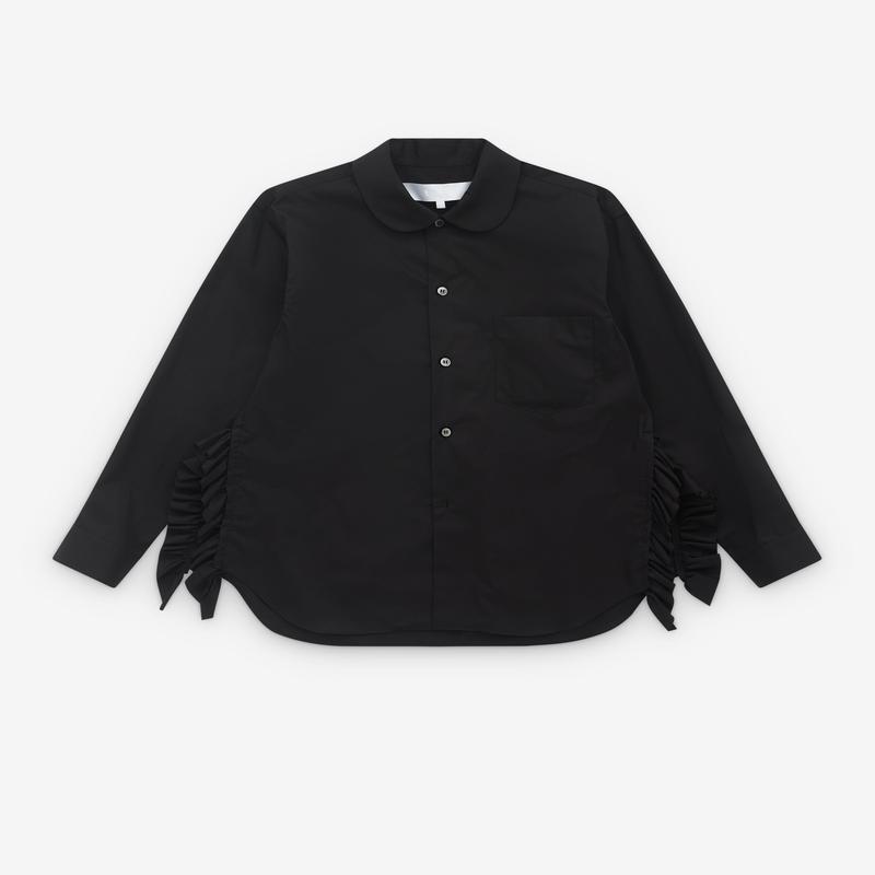 Tao - Womens Ruffle Shirt - (Black)