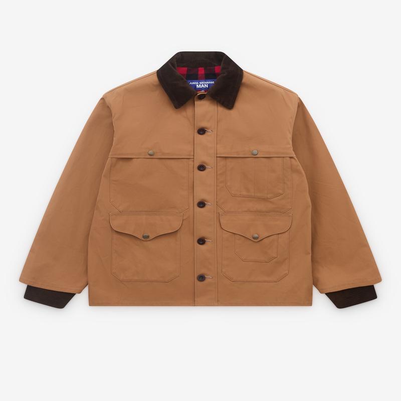 Junya Watanabe Man - Mens Check Panel Chore Jacket - (Beige)