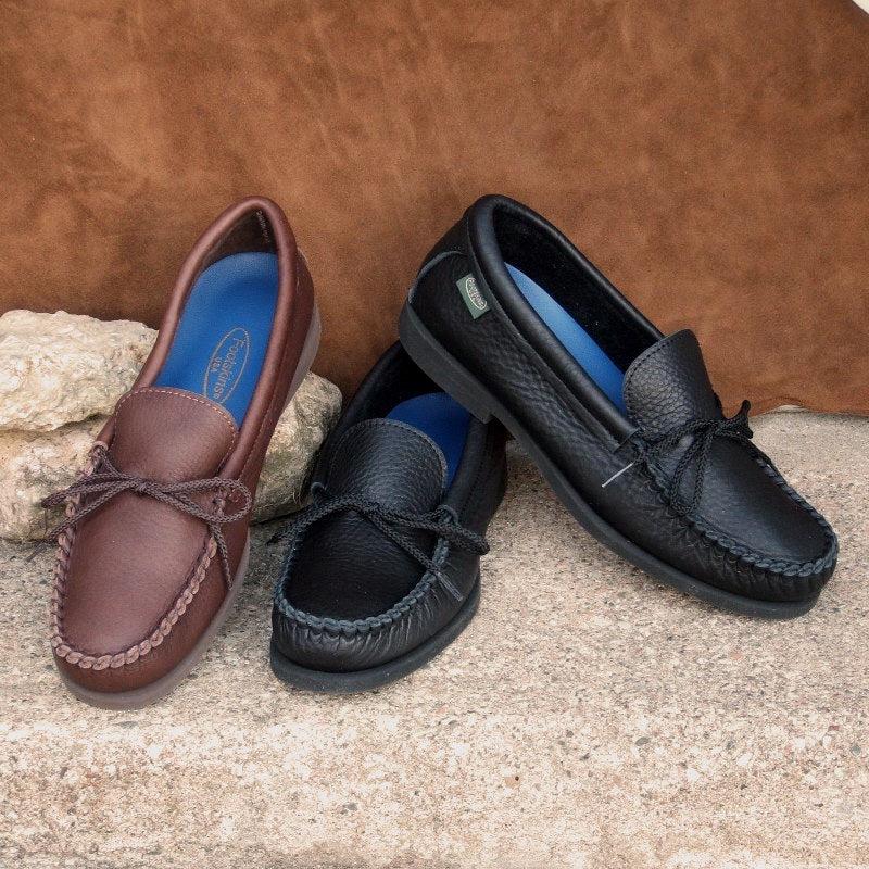 Men's Classic Rubber Sole Cowhide Loafers