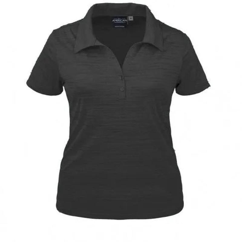 Womens Tiger Stripe Jersey Polo Shirt