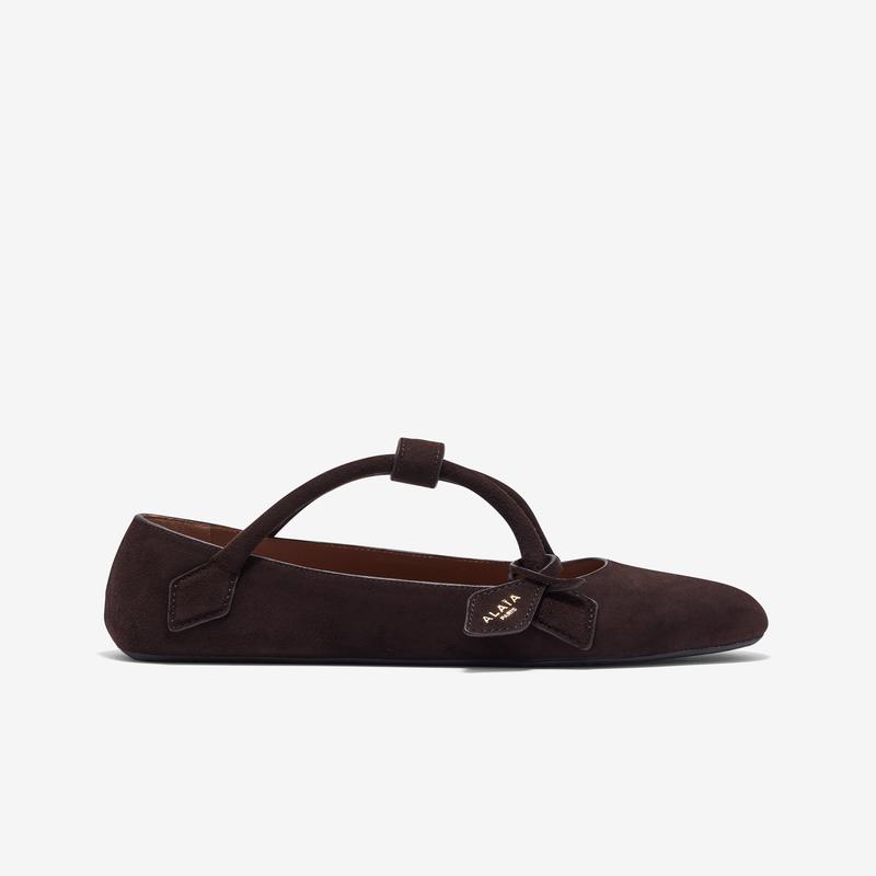 Alaa - Women's Le Teckel Ballet Flats - (Dark Brown)