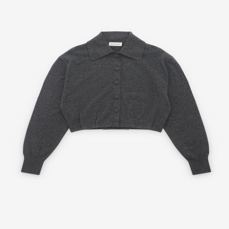 Dries Van Noten - Womens Tigre Cardigan - (Dark Grey)