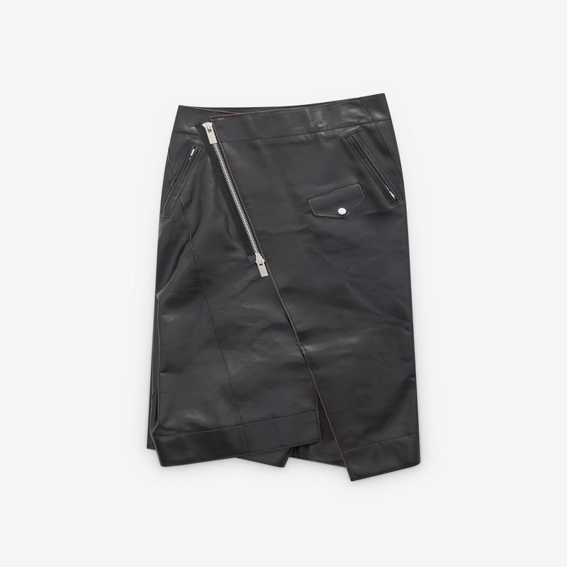 sacai - Women's Leather Skirt - (Black)